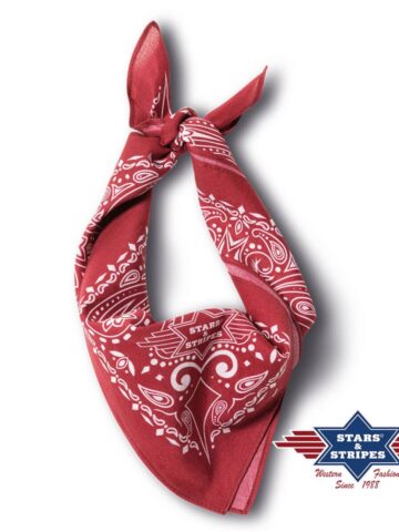 Stars & Stripes American Style Bandana-14 bordeaux Accessoires Sonstiges Rot unisex main image Western Wear