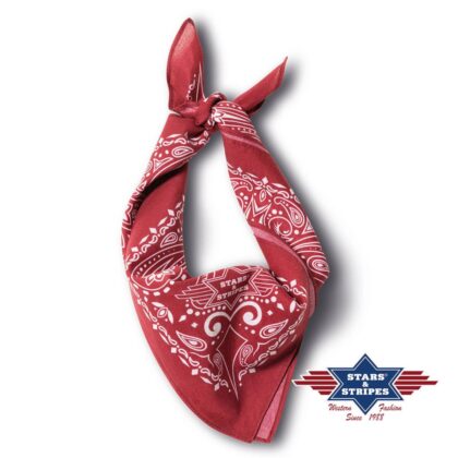 Stars & Stripes American Style Bandana-14 bordeaux Accessoires Sonstiges Rot unisex main image Western Wear