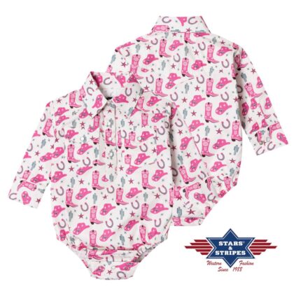 Stars & Stripes Baby Body Cowgirl pink Kids Accessoires Pink female detail 2