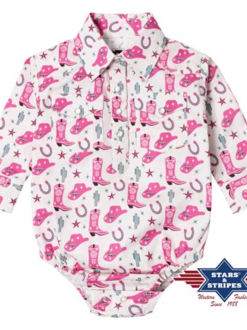 Stars & Stripes Baby Body Cowgirl pink Kids Accessoires Pink female main image Western Wear