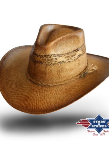 Stars & Stripes Cowboy Western-Strohhut TICO 2 Hüte Strohhüte Braun unisex main image Western Wear