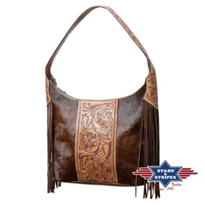 Stars & Stripes Damen Umhängetasche Westerntil BAG-11 Accessoires Taschen Braun female main image Western Wear