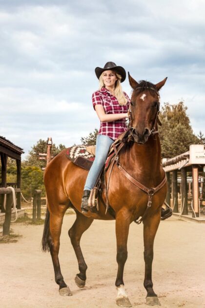 Stars & Stripes Damen Westernbluse Doreen rot kariert kurzarm Ladies Oberteile & Blusen Rot female detail 4