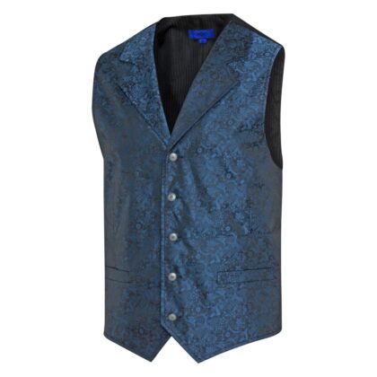 Stars & Stripes Herren Old Style Weste Royal Flush blau Cowboys Old Style Blau male main image Western Wear