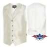 Stars & Stripes Herren Old Style Weste Straight Flush weiß Cowboys Old Style Weiß male detail 3