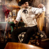 Stars & Stripes Herren Old Style Weste Straight Flush weiß Cowboys Old Style Weiß male detail 4