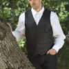 Stars & Stripes Herren Western Old Style Weste Lincoln schwarz Cowboys Old Style Schwarz male detail 3