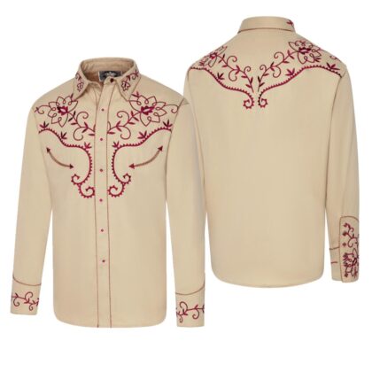 Stars & Stripes Herren Westernhemd Camden beige langarm Cowboys Westernhemden Beige male main image Western Wear