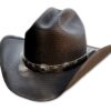 Stars & Stripes Strohhut Bronx schwarz Hüte Strohhüte Schwarz unisex main image Western Wear