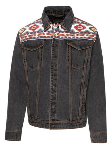 Stars & Stripes Western Ethno-Style Herren Denimjacke MORAN denim-blau Outdoor Jacken Blau male main image Western Wear