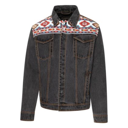 Stars & Stripes Western Ethno-Style Herren Denimjacke MORAN denim-blau Outdoor Jacken Blau male main image Western Wear