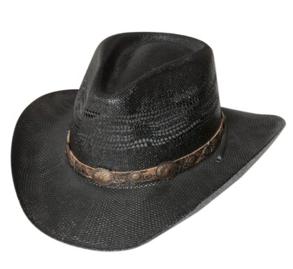 Stars & Stripes Western Strohhut Fresno schwarz Hüte Strohhüte Schwarz unisex main image Western Wear