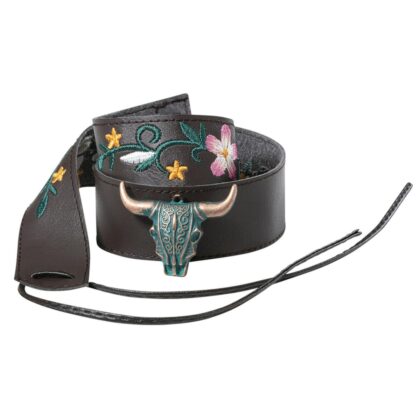 Stars & Stripes Western Style Cowboyhut Hutband HB-46 schwarz Hüte Hutbänder Schwarz female main image Western Wear