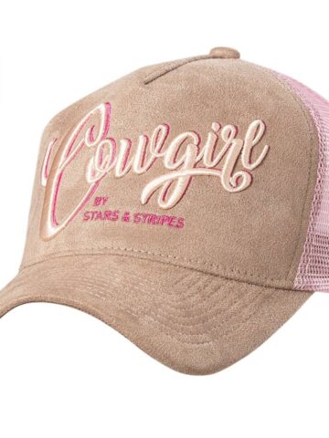 Stars & Stripes Western Style Trucker Cap TC COWGIRL Hüte Caps Pink female main image Western Wear