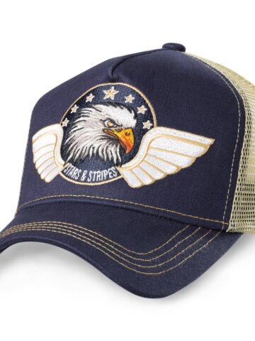 Stars & Stripes Western Style Trucker Cap TC EAGLE blau Hüte Caps Blau unisex main image Western Wear