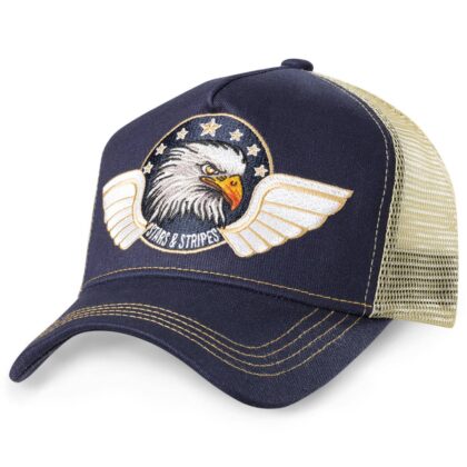 Stars & Stripes Western Style Trucker Cap TC EAGLE blau Hüte Caps Blau unisex main image Western Wear