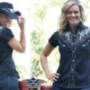 Stars & Stripes Westernbluse Isabel schwarz kurzarm Ladies Oberteile & Blusen Schwarz female detail 3