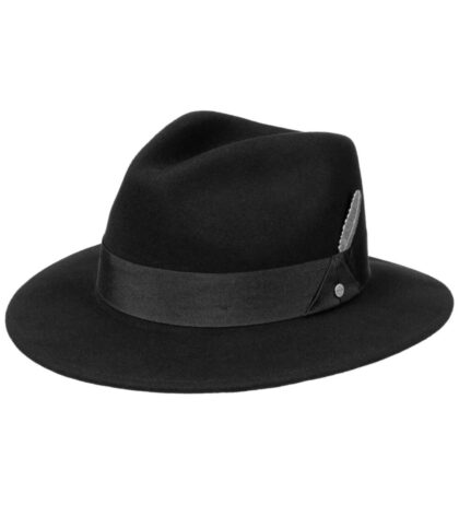 Stetson Woolfelt Traveller schwarz Hüte Filzhüte Schwarz unisex main image Western Wear