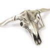 Western-Gürtelschnalle Texas Longhorn Gürtel Gürtelschnallen Silber unisex detail 3