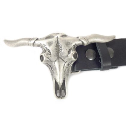 Western-Gürtelschnalle Texas Longhorn Gürtel Gürtelschnallen Silber unisex detail 4