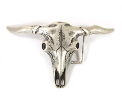 Western-Gürtelschnalle Texas Longhorn Gürtel Gürtelschnallen Silber unisex main image Western Wear