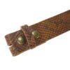 Western Ledergürtel Snake Brown & Ellipse Gold Gürtel Ledergürtel Braun unisex detail 2