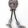 Western Style Bolotie Saddle & Boots XXL - Erlebe Western Eleganz Accessoires Boloties Silber unisex main image Western Wear