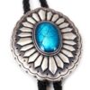 Western Style Bolotie türkiser Stein Accessoires Boloties Silber unisex detail 3