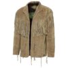 Stars & Stripes Herren Western Lederfransenjacke HOMBRE sand Outdoor Lederjacken Beige male main image Western Wear