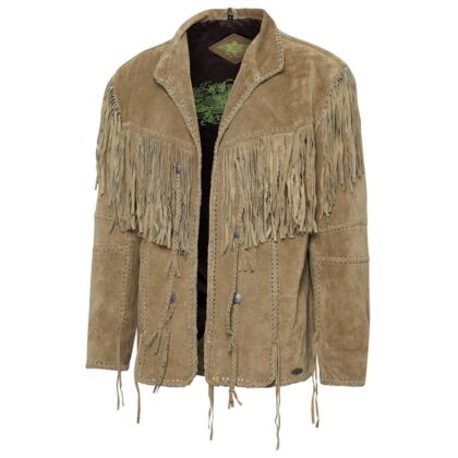 Stars & Stripes Herren Western Lederfransenjacke HOMBRE sand Outdoor Lederjacken Beige male main image Western Wear
