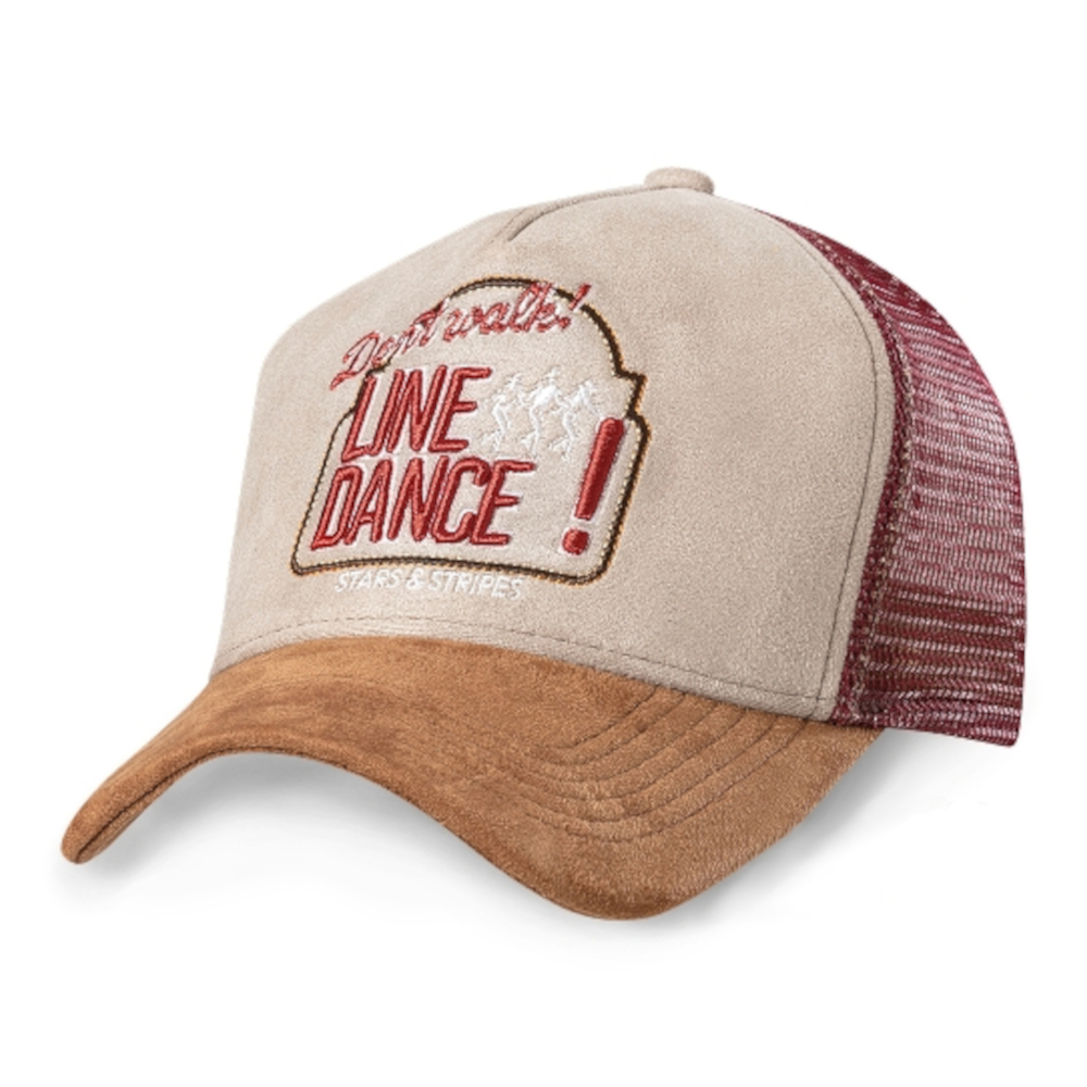 Stars & Stripes Trucker Cap Line Dance bordeaux Hüte Caps Rot unisex main image Western Wear