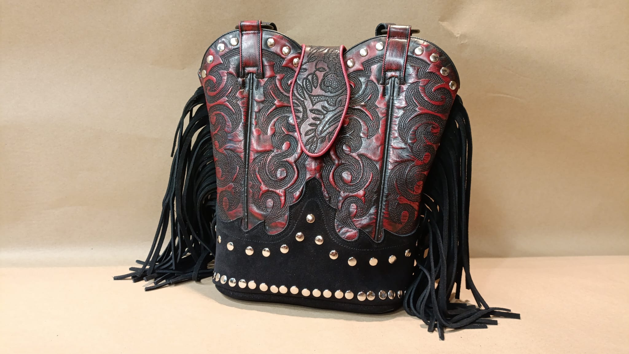 Westerntasche upcycling boots UP-01 Accessoires Taschen Braun female main image Western Wear